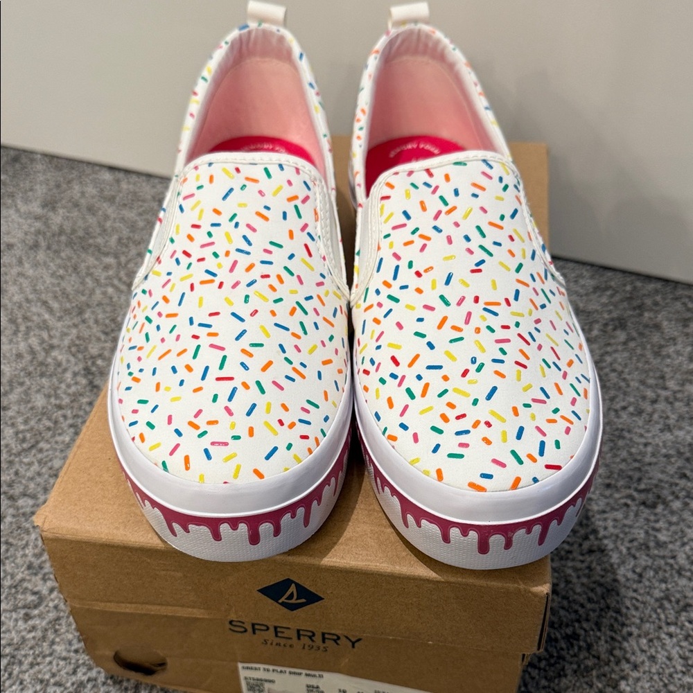 Sperry Women’s Sprinkle Slip-On Sneakers - White Multi
